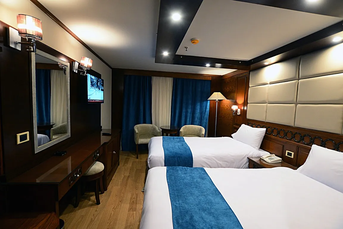 Cabin aboard the Blue Shadow II Nile Cruise Nile cruise